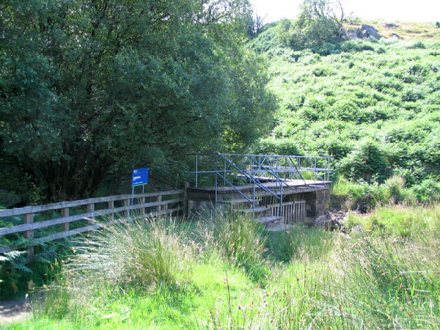 Footbridge Over River Washburn Mick Melvin Geograph Britain And Ireland