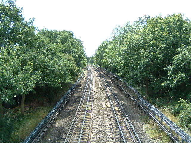 The Central Line looking south towards Buckhurst Hill