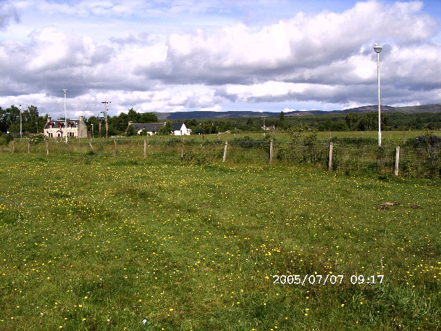 View to the NW from the Inverness Boys' Brigade campsite on Carr Road, Carrbridge.