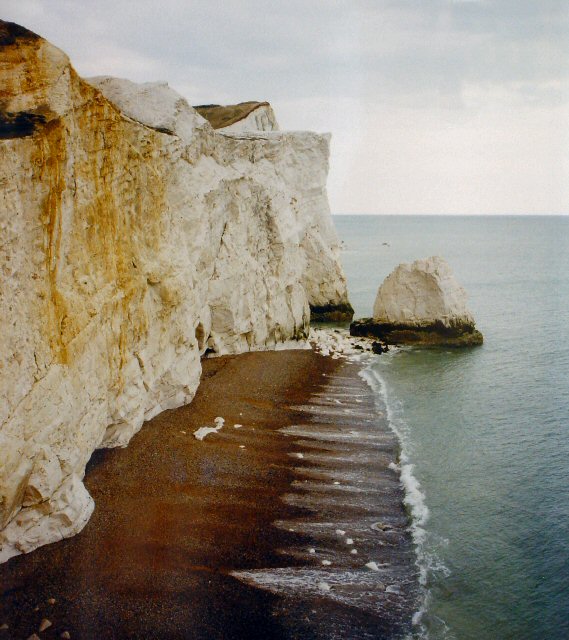 Chalk Cliffs Just East of Seaford, East Sussex
