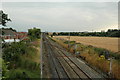 Railway line heading to Warrington from Newton