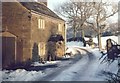 A cottage at Tarden, Mellor, in the snow