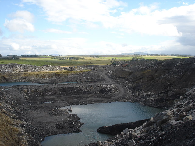 Opencast coal mine S Lanarkshire