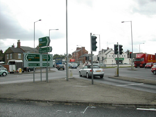 Junction of A5 and A45