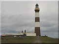HY7855 : North Ronaldsay Lighthouse by Rob Burke