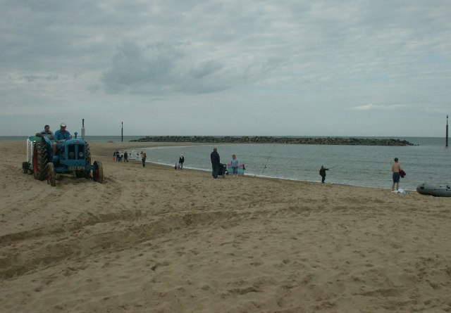 Beach, reef and tombolo, Sea Palling