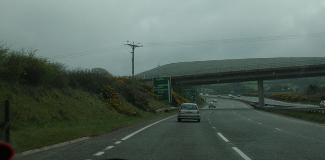 Approaching Fraddon turn off on the A30