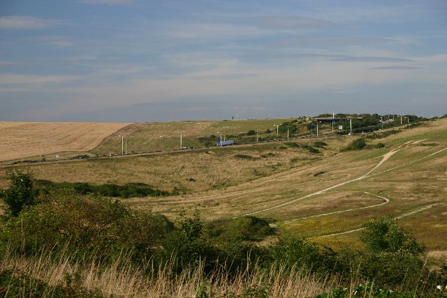 South Downs from the northern edge of Hove