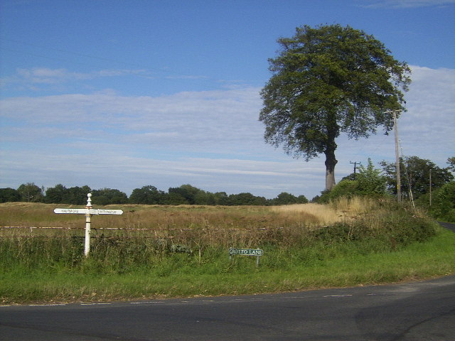 Signpost at Grotto Lane