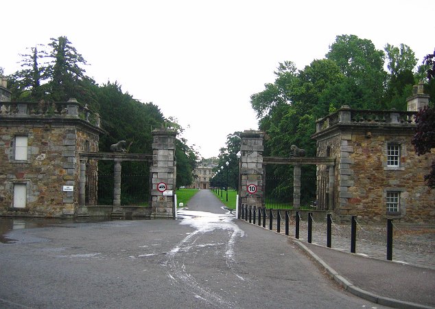 Gates of Newbattle Abbey.