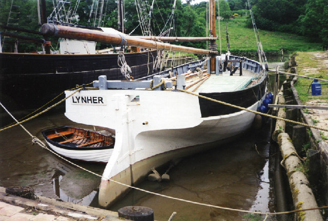 Morwellham: restored Tamar sailing barge 'Lynher'