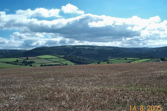 Teign valley from Dunsford