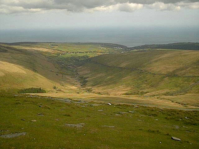 Laxey Valley from Snaefell Summit
