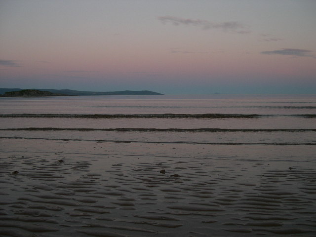 Sunset on Carradale Bay