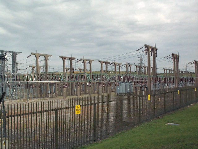 Bradford West National Grid substation