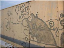 TL1602 : Graffiti on M25 Bridge by Jack Hill
