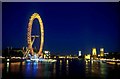 TQ3079 : London Eye and Westminster at Queen's Golden Jubilee by Christine Matthews