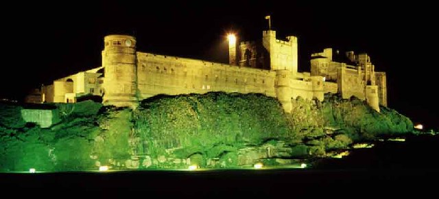 Bamburgh Castle at Night