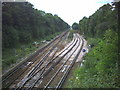Rail Junction west of Sutton Station.