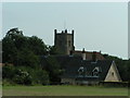 TM4160 : St Mary Magdalene & Cottage, Friston, Suffolk by Barry Hughes