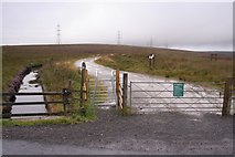 SD9718 : Footpath and drainage channel, Blackstone Edge by Mark Anderson