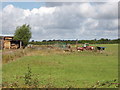 Farm buildings and machinery, near Haddenham