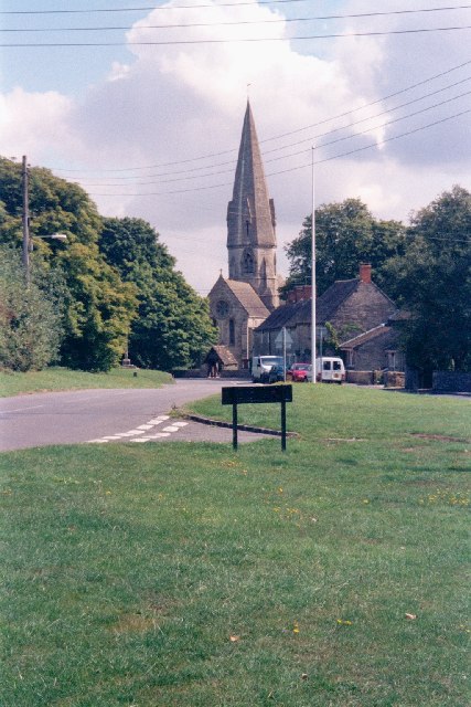 St Michael and All Angels Church from The Greens, Leafield