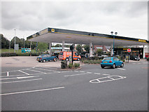 SJ4068 : Bache Petrol Station by Dennis Turner