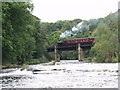 The Llangollen Railway crosses Afon Dyfrdwy at Pentre Felin