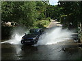 Car going through Barwick Ford