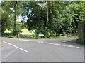 Countryside road junction near Chaldon