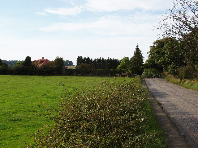 House and minor road South of Burnwynd