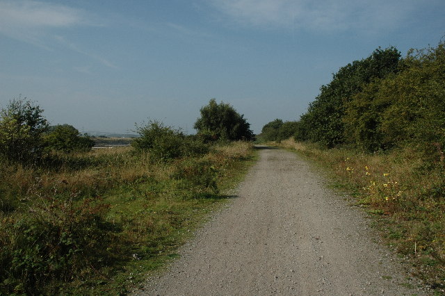 Track next to Manchester Ship Canal