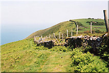 SS6448 : Trentishoe: the South West Coast Path by Martin Bodman