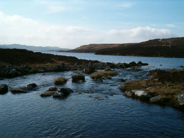 River entering Loch Gainmheach, Argyll