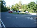 Roundabout at the junction of Oxshott Road with Oaklawn Road