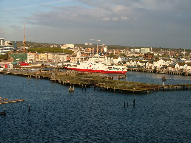 Royal Pier, Southampton, from the River Test