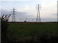 NY1241 : Pylons, near Aspatria by Nigel Monckton