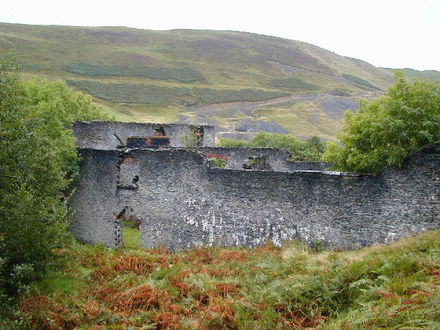 Frongoch Mine Power Station and mines in the background