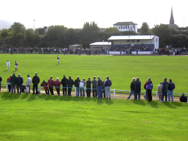 Hamilton Park, Girvan. Football ground
