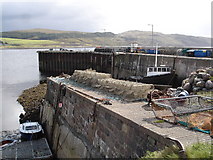 NG8688 : Pier, Aird Point, Aultbea by Roger McLachlan