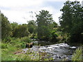 NS6773 : River Luggie at Waterside, near Kirkintilloch by Brian D Osborne