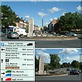 Orpington war memorial and High Street, BR6