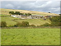 Farm buildings on the south-facing side of Rake Dike