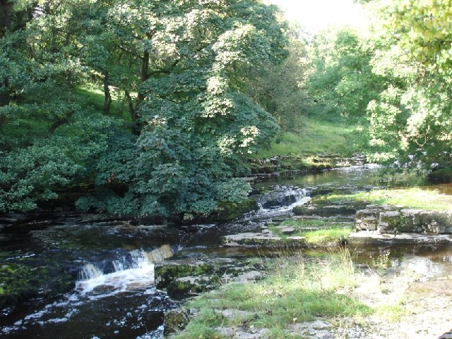 Looking upstream at the River Wharfe, Langstrothdale