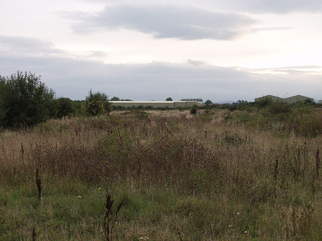 Derelict land on Wrecsam Industrial Estate