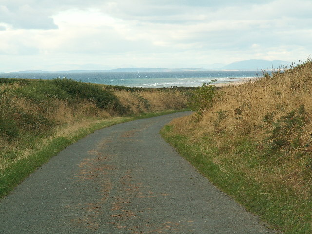 The north end of the Bollyn Road with Scotland in the distance