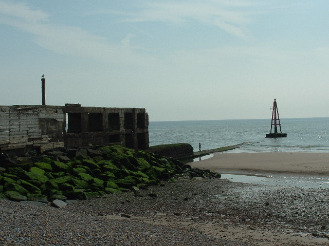 Marker Buoy at the entrance to Rye Harbour, E. Sussex.