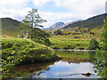 NN2967 : The pool above Staoineag Bothy and Ben Nevis by Pip Rolls