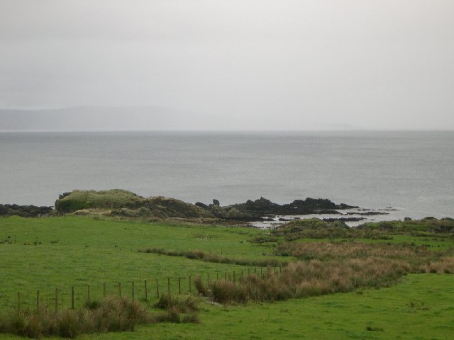 Site of dun on Ugadale Point, Kintyre.